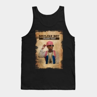 Vintage Old Paper 80s Style Soulja Boy /// crank that Tank Top